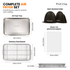 Air Fryer Basket, Stainless Steel Air Fryer Tray for Oven with Mini Silicon Mitts & Parchment Papers